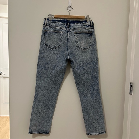 Frame Le High straight leg ankle jean in Lombard wash (light blue) size 29 - Picture 6 of 14